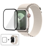 Buckle Loop Nylon Watch Band with 3D Curved Film, For Apple Watch Series 45mm