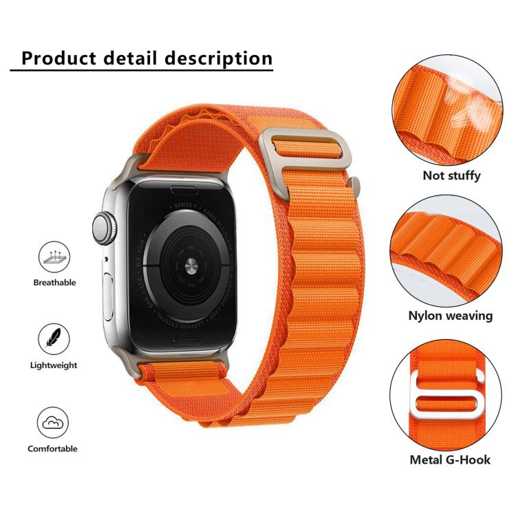 Buckle Loop Nylon Watch Band with 3D Curved Film, For Apple Watch Series 42mm