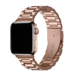Three Beads Stainless Steel Watch Band with 3D Curved Film, For Apple Watch Series 42mm