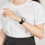 Butterfly Buckle Silicone Watch Band with 3D Curved Film, For Apple Watch Series 41mm, For Apple Watch Series 38mm, For Apple Watch Series 42mm