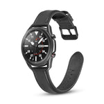 Flat Texture Leather Replacement Strap, For Samsung Galaxy Watch 3 41mm, For Samsung Galaxy Watch 3 45mm