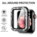 سوار ساعة معدني على شكل O من xDfind مع فيلم مقسى وغطاء PC مدمج، لسلسلة Apple Watch 10 مقاس 46مم، لسلسلة Apple Watch 10 مقاس 42مم، لسلسلة Apple Watch مقاس 44مم، لسلسلة Apple Watch مقاس 40مم، لـ Apple Watch Ultra 2 / 1 مقاس 49مم