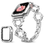 سوار ساعة معدني على شكل O من xDfind مع فيلم مقسى وغطاء PC مدمج، لسلسلة Apple Watch 10 مقاس 46مم، لسلسلة Apple Watch 10 مقاس 42مم، لسلسلة Apple Watch مقاس 44مم، لسلسلة Apple Watch مقاس 40مم، لـ Apple Watch Ultra 2 / 1 مقاس 49مم
