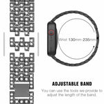 سوار ساعة معدني مجوهرات ماسية متلألئة من xDfind مع غطاء، لسلسلة Apple Watch 10 مقاس 46مم، لسلسلة Apple Watch 10 مقاس 42مم، لسلسلة Apple Watch مقاس 44مم، لسلسلة Apple Watch مقاس 40مم، لـ Apple Watch Ultra 2 / 1 مقاس 49مم، لسلسلة Apple Watch مقاس 45مم