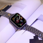 سوار ساعة معدني مجوهرات ماسية متلألئة من xDfind مع غطاء، لسلسلة Apple Watch 10 مقاس 46مم، لسلسلة Apple Watch 10 مقاس 42مم، لسلسلة Apple Watch مقاس 44مم، لسلسلة Apple Watch مقاس 40مم، لـ Apple Watch Ultra 2 / 1 مقاس 49مم، لسلسلة Apple Watch مقاس 45مم