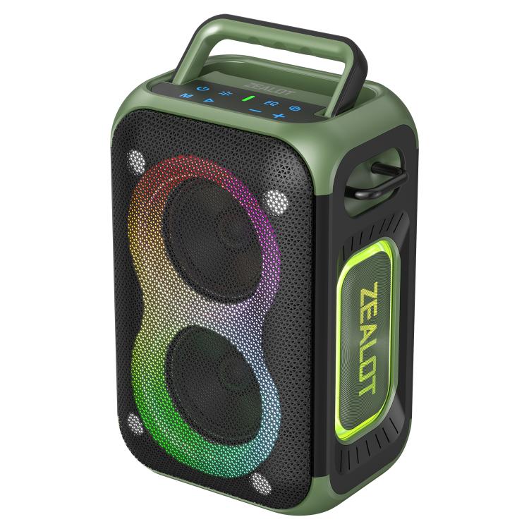 مكبر صوت بلوتوث محمول خارجي RGB ملون ستيريو Zealot PT02 بقوة 60 واط