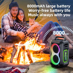 مكبر صوت بلوتوث محمول خارجي RGB ملون ستيريو Zealot PT02 بقوة 60 واط
