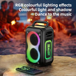مكبر صوت بلوتوث محمول خارجي RGB ملون ستيريو Zealot PT02 بقوة 60 واط