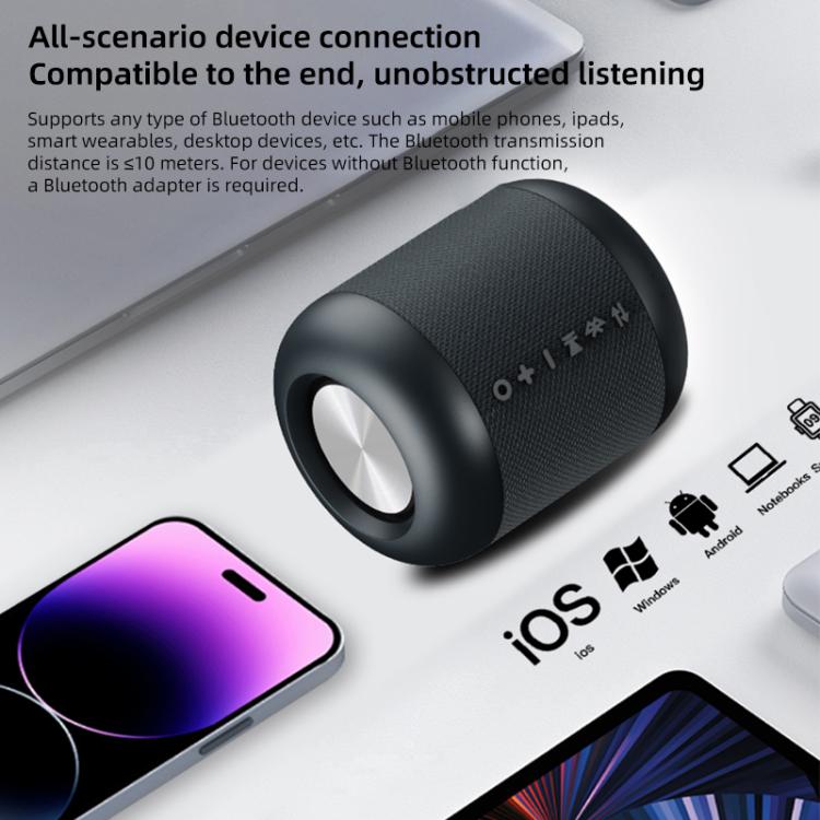 HB-01 5W Portable TWS Stereo Bluetooth 5.4 Speaker