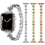 xDfind Four-leaf Clover Diamond Metal Watch Band, For Apple Watch 42 / 44 / 45 / 46 / 49mm, For Apple Watch 38 / 40 / 41 / S10 42mm