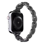 سوار ساعة معدني ماسي بتصميم القلب المزدوج من xDfind، لسلسلة Apple Watch مقاسات 42 / 44 / 45 / 46 / 49مم، لسلسلة Apple Watch مقاسات 38 / 40 / 41 / S10 42مم
