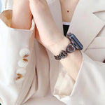 xDfind Double Heart Diamond Metal Watch Band, For Apple Watch 42 / 44 / 45 / 46 / 49mm, For Apple Watch 38 / 40 / 41 / S10 42mm