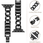 xDfind Double Circle Metal Watch Band, For Apple Watch 42 / 44 / 45 / 46 / 49mm, For Apple Watch 38 / 40 / 41 / S10 42mm