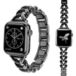 xDfind V-shaped Metal Watch Band, For Apple Watch 42 / 44 / 45 / 46 / 49mm, For Apple Watch 38 / 40 / 41 / S10 42mm