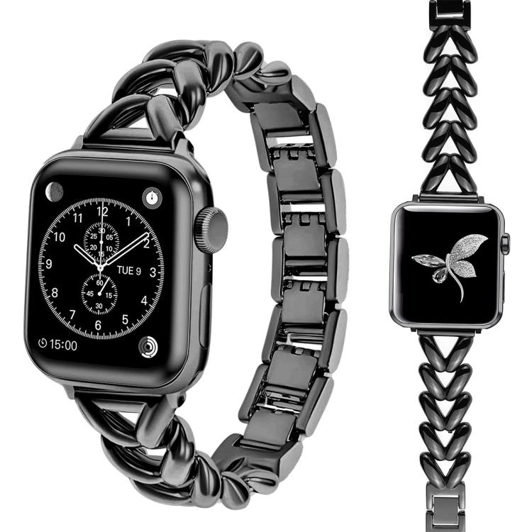 xDfind V-shaped Metal Watch Band, For Apple Watch 42 / 44 / 45 / 46 / 49mm, For Apple Watch 38 / 40 / 41 / S10 42mm