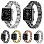 xDfind V-shaped Metal Watch Band, For Apple Watch 42 / 44 / 45 / 46 / 49mm, For Apple Watch 38 / 40 / 41 / S10 42mm