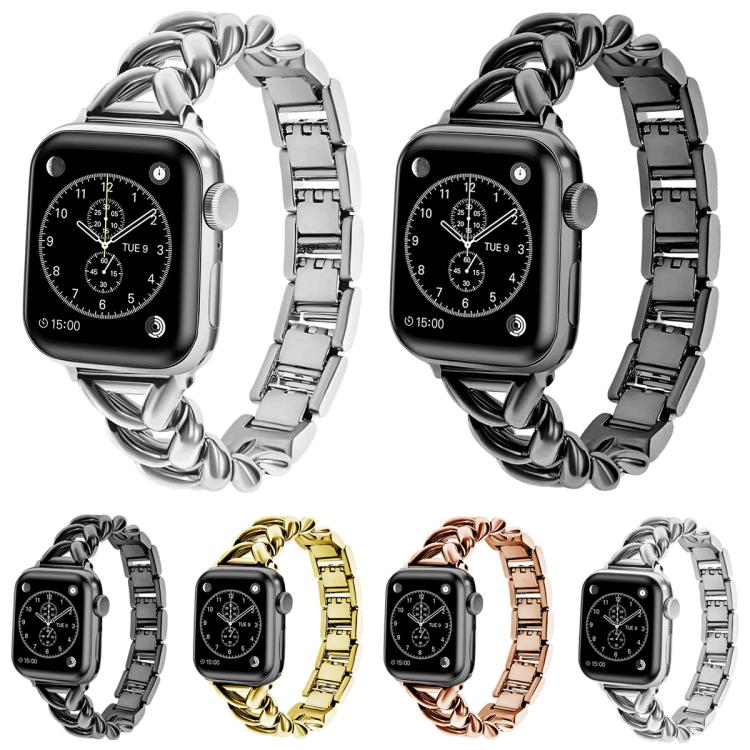 xDfind V-shaped Metal Watch Band, For Apple Watch 42 / 44 / 45 / 46 / 49mm, For Apple Watch 38 / 40 / 41 / S10 42mm