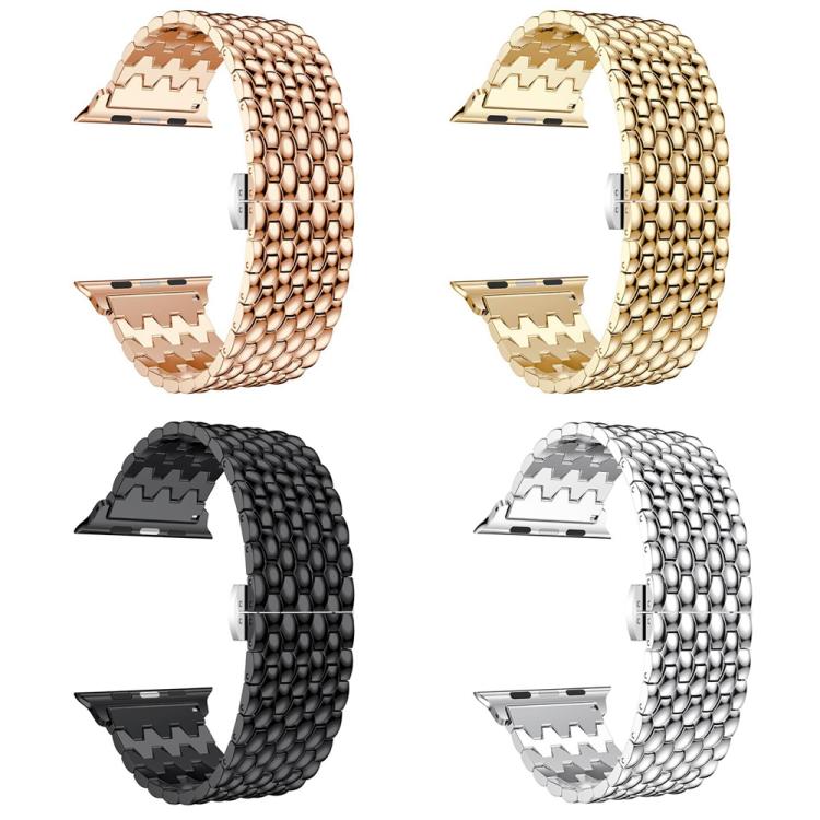 xDfind Dragon Texture Metal Watch Band, For Apple Watch 42 / 44 / 45 / 46 / 49mm, For Apple Watch 38 / 40 / 41 / S10 42mm