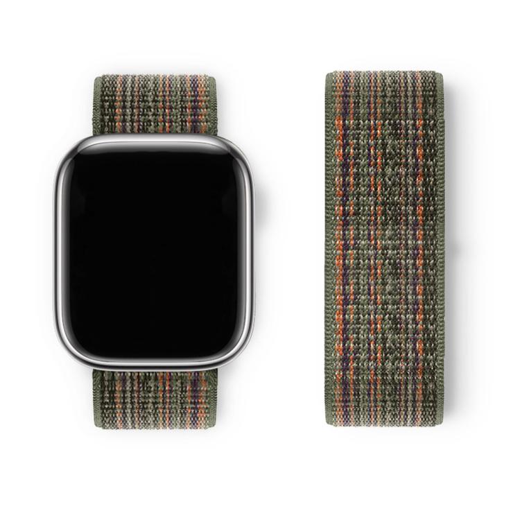 Basic Nylon Loop Watch Band with 3D Curved Film, For Apple Watch Series 10 46mm, For Apple Watch Series 10 42mm, For Apple Watch Series 44mm