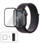 Basic Nylon Loop Watch Band with 3D Curved Film, For Apple Watch Series 10 46mm, For Apple Watch Series 10 42mm, For Apple Watch Series 44mm