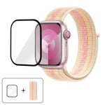 Basic Nylon Loop Watch Band with 3D Curved Film, For Apple Watch Series 10 46mm, For Apple Watch Series 10 42mm, For Apple Watch Series 44mm