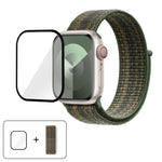 Basic Nylon Loop Watch Band with 3D Curved Film, For Apple Watch Series 40mm, For Apple Watch Ultra 2 / 1 49mm, For Apple Watch Series 45mm