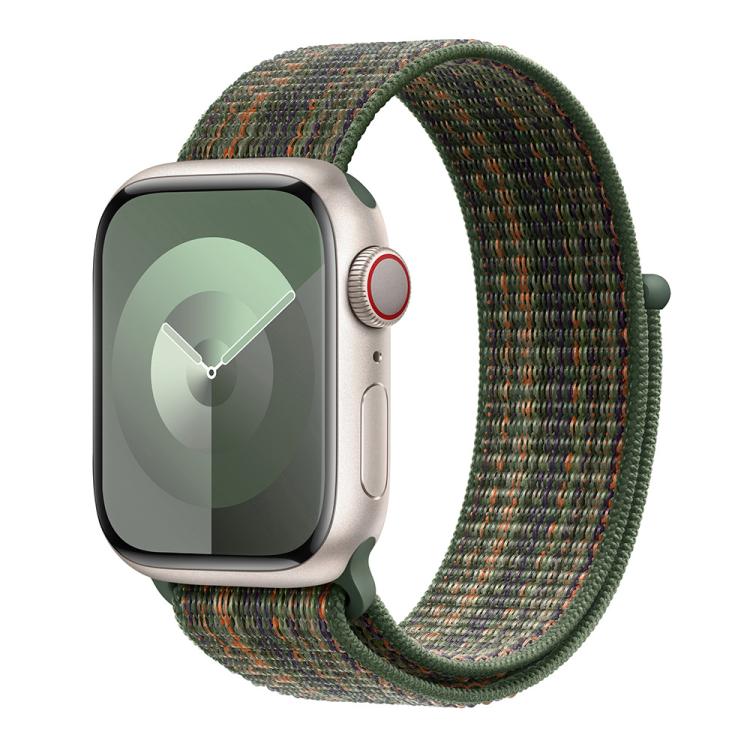 Basic Nylon Loop Watch Band with 3D Curved Film, For Apple Watch Series 40mm, For Apple Watch Ultra 2 / 1 49mm, For Apple Watch Series 45mm