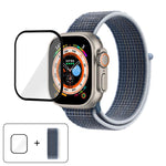 Basic Nylon Loop Watch Band with 3D Curved Film, For Apple Watch Series 40mm, For Apple Watch Ultra 2 / 1 49mm, For Apple Watch Series 45mm
