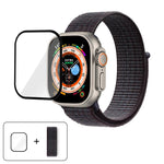 Basic Nylon Loop Watch Band with 3D Curved Film, For Apple Watch Series 40mm, For Apple Watch Ultra 2 / 1 49mm, For Apple Watch Series 45mm