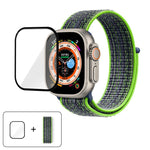 Basic Nylon Loop Watch Band with 3D Curved Film, For Apple Watch Series 40mm, For Apple Watch Ultra 2 / 1 49mm, For Apple Watch Series 45mm