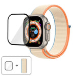 Basic Nylon Loop Watch Band with 3D Curved Film, For Apple Watch Series 40mm, For Apple Watch Ultra 2 / 1 49mm, For Apple Watch Series 45mm