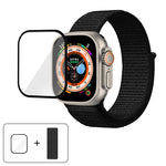 Basic Nylon Loop Watch Band with 3D Curved Film, For Apple Watch Series 40mm, For Apple Watch Ultra 2 / 1 49mm, For Apple Watch Series 45mm