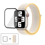 Basic Nylon Loop Watch Band with 3D Curved Film, For Apple Watch Series 40mm, For Apple Watch Ultra 2 / 1 49mm, For Apple Watch Series 45mm