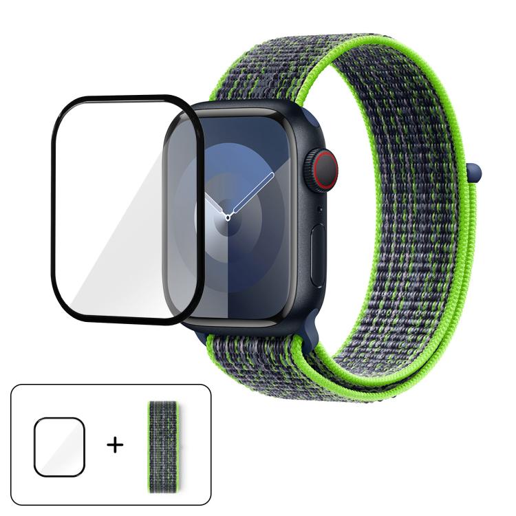 Basic Nylon Loop Watch Band with 3D Curved Film, For Apple Watch Series 41mm, For Apple Watch Series 38mm, For Apple Watch Series 42mm