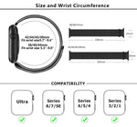 Basic Nylon Loop Watch Band with 3D Curved Film, For Apple Watch Series 10 46mm, For Apple Watch Series 10 42mm, For Apple Watch Series 44mm