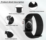 Basic Nylon Loop Watch Band with 3D Curved Film, For Apple Watch Series 10 46mm, For Apple Watch Series 10 42mm, For Apple Watch Series 44mm