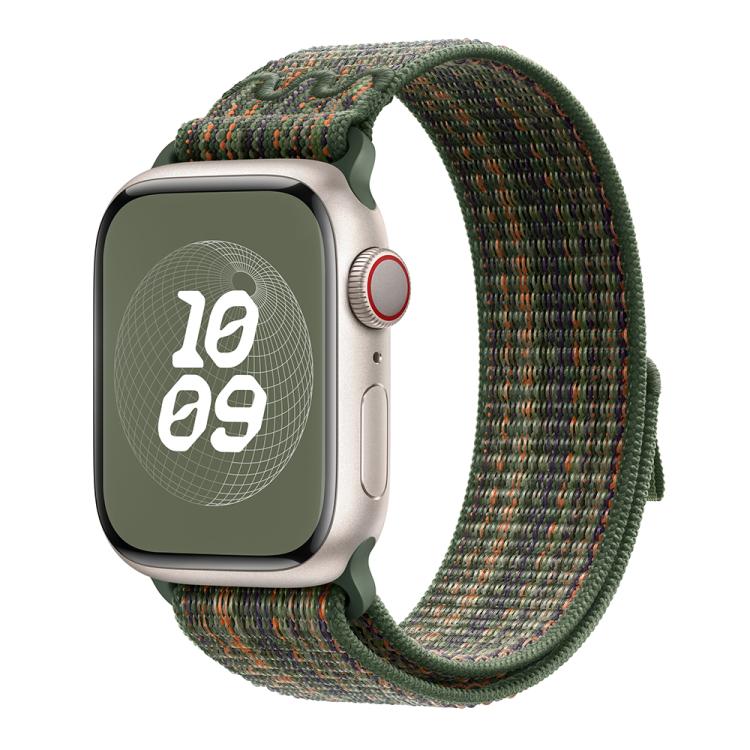 Nylon Loop Watch Band with 3D Curved Film, For Apple Watch Series 10 46mm, For Apple Watch Series 10 42mm, For Apple Watch Series 44mm