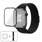 Nylon Loop Watch Band with 3D Curved Film, For Apple Watch Series 10 46mm, For Apple Watch Series 10 42mm, For Apple Watch Series 44mm