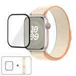 Nylon Loop Watch Band with 3D Curved Film, For Apple Watch Series 40mm, For Apple Watch Ultra 2 / 1 49mm, For Apple Watch Series 45mm