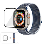 Nylon Loop Watch Band with 3D Curved Film, For Apple Watch Series 40mm, For Apple Watch Ultra 2 / 1 49mm, For Apple Watch Series 45mm