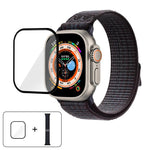 Nylon Loop Watch Band with 3D Curved Film, For Apple Watch Series 40mm, For Apple Watch Ultra 2 / 1 49mm, For Apple Watch Series 45mm