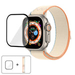 Nylon Loop Watch Band with 3D Curved Film, For Apple Watch Series 40mm, For Apple Watch Ultra 2 / 1 49mm, For Apple Watch Series 45mm