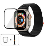 Nylon Loop Watch Band with 3D Curved Film, For Apple Watch Series 40mm, For Apple Watch Ultra 2 / 1 49mm, For Apple Watch Series 45mm
