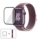 Nylon Loop Watch Band with 3D Curved Film, For Apple Watch Series 40mm, For Apple Watch Ultra 2 / 1 49mm, For Apple Watch Series 45mm