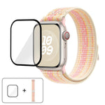 Nylon Loop Watch Band with 3D Curved Film, For Apple Watch Series 40mm, For Apple Watch Ultra 2 / 1 49mm, For Apple Watch Series 45mm