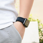 Nylon Loop Watch Band with 3D Curved Film, For Apple Watch Series 10 46mm, For Apple Watch Series 10 42mm, For Apple Watch Series 44mm