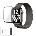 Milanese Stainless Steel Watch Band with 3D Curved Film, For Apple Watch Series 10 46mm, For Apple Watch Series 10 42mm, For Apple Watch Series 44mm