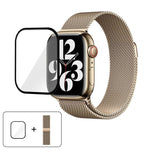 Milanese Stainless Steel Watch Band with 3D Curved Film, For Apple Watch Series 10 46mm, For Apple Watch Series 10 42mm, For Apple Watch Series 44mm