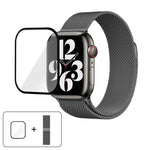Milanese Stainless Steel Watch Band with 3D Curved Film, For Apple Watch Series 41mm, For Apple Watch Series 38mm, For Apple Watch Series 42mm