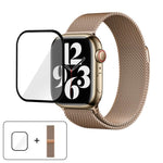 Milanese Stainless Steel Watch Band with 3D Curved Film, For Apple Watch Series 41mm, For Apple Watch Series 38mm, For Apple Watch Series 42mm